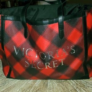Victoria's Secret Buffalo Plaid Tote